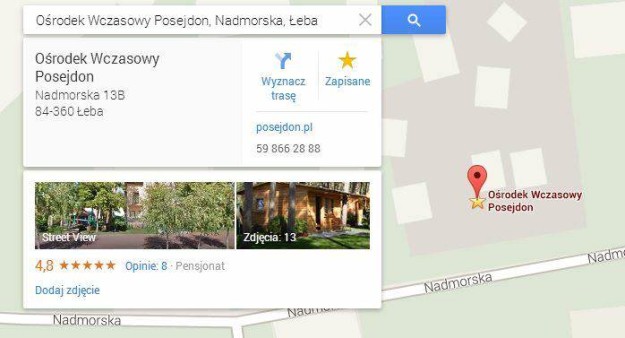 Ośrodek Wczasowy Posejdon - Street View